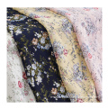 Custom Printed Floral Polyester Breathable Chiffon Fabric